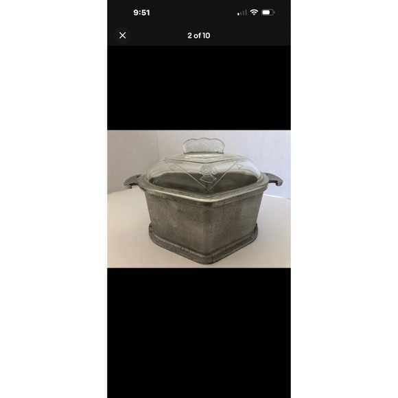 Vintage Guardian Service Aluminum Oven Roaster with glass lid - Picture 7 of 8